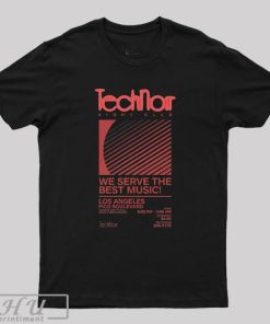 Retro 80s Technoir Nightclub Poster from the Terminator Movie T-Shirt