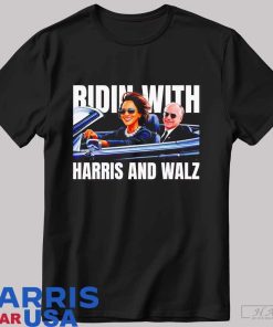 Ridin with Harris and Walz 2024 president T-shirt