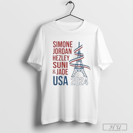 Simone – Jordan – Hezley – Suni – Jade Usa 2024 Olympics T-shirt