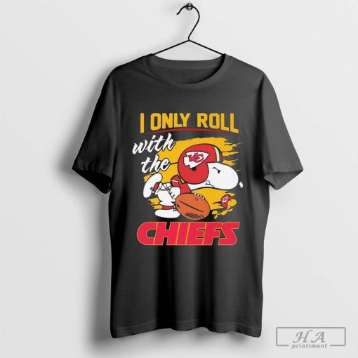 Snoopy And Woodstock I Only Roll With The Chiefs t-shirt