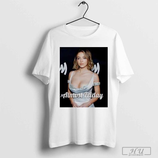 Sydney Sweeney sparkles at the GLAAD almost friday T-shirt