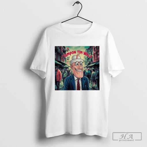 Tampon Tim Walz caricature shirt