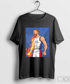 Team USA Stephen Curry 4 On Fire Shirt