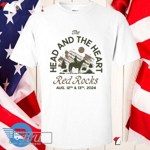 The Head And The Heart Red Rocks 2024 Event T-shirt