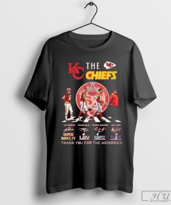 The Kansas City Chiefs Signatures Thank You For The Memories T-Shirt