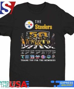 The Pittsburgh Steelers NFL 50th Anniversary Super Bowl Thank You For The Memories Abbey Road Signatures Shirt