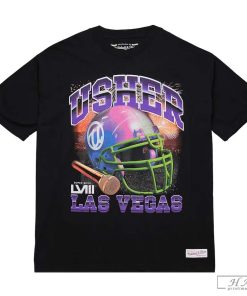 Unisex Mitchell & Ness Black Usher Super Bowl LVIII Collection Event Night T-Shirt