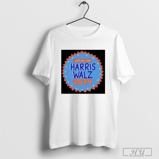 Voting For Harris Walz 2024 Shirt