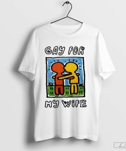 Waveygoodsco Gay For My Wife Shirt