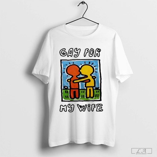 Waveygoodsco Gay For My Wife Shirt