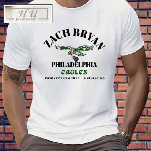 Zach Bryan Philadelphia Eagles Lincoln Financial Field August 6 7 2024 Shirt