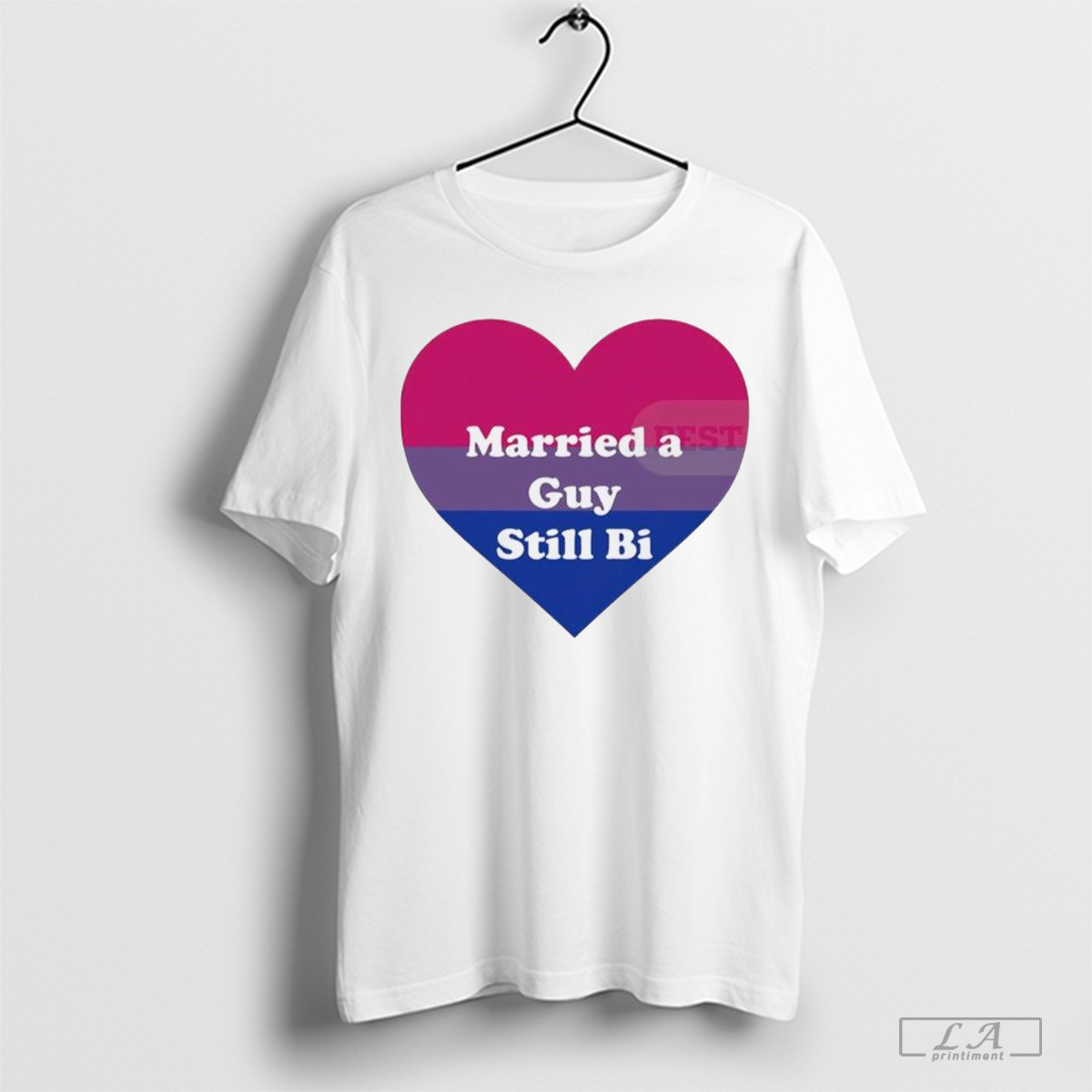 Best Heart Bi Flag Married A Guy Still Bi Shirt