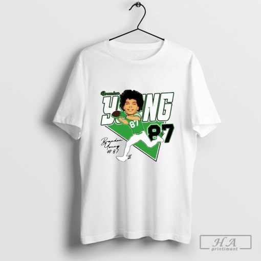 Brandon Young 2024 87 Football Player Design shirt