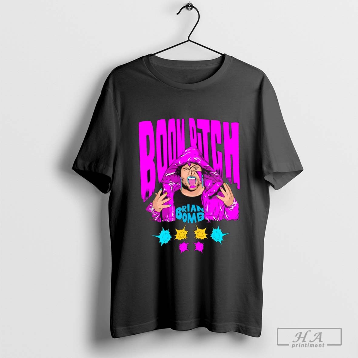 Brian Bomb Wrestler Boom Bitch T Shirt