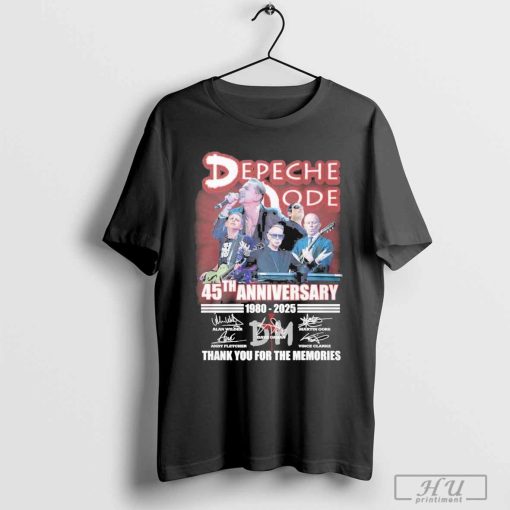 Depeche Mode Rock Band 45th Anniversary 1980-2025 Thank You For The Memories T-Shirt