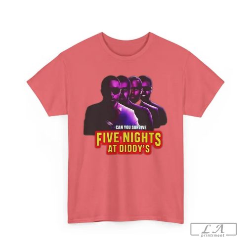 Funny Five Nights At Diddy's House Tee, Meme Shirt, Novelty Graphic Tee, Gift for Gamer, Pop Culture Shirt