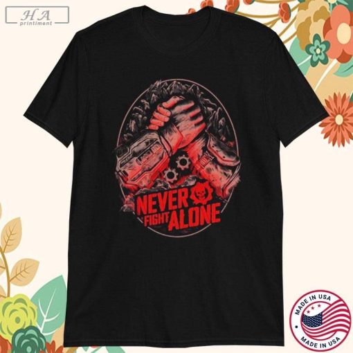 Gears Of War Never Fight Alone T-shirts