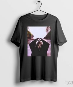 Ghostface Scream Halloween Heart Hands Shirt