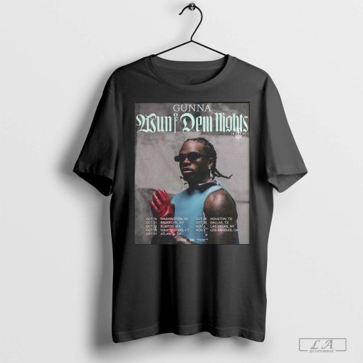 Gunna Wun of Dem Nights Tour Date 2024 Fan shirt