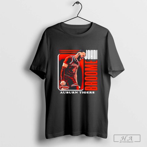 Johni Broome Auburn Tigers Shout Card T-Shirt