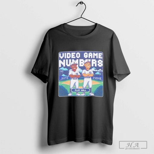 Juan Soto And Aaron Judge New York Yankees Video Games Numbers Shirt