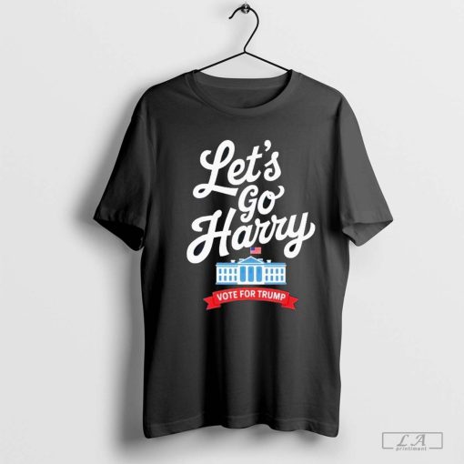 LetS Go Harry Vote For Trump American Flag T-Shirt