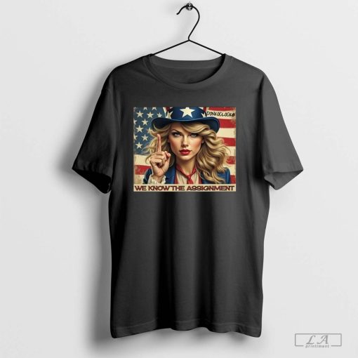 Marlene Robertson Swifties We Know The Assignment Retro Painting t-shirt