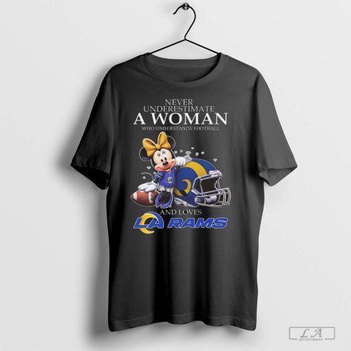 Minnie Mouse Los Angeles Rams Never Underestimate A Woman Understand Football Shirt