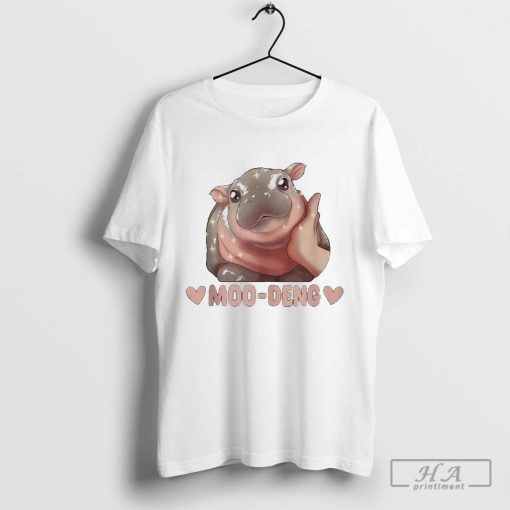 Moo Deng Bouncy Pig In Thai Picture The Cute Baby Hippo 2024 Shirt