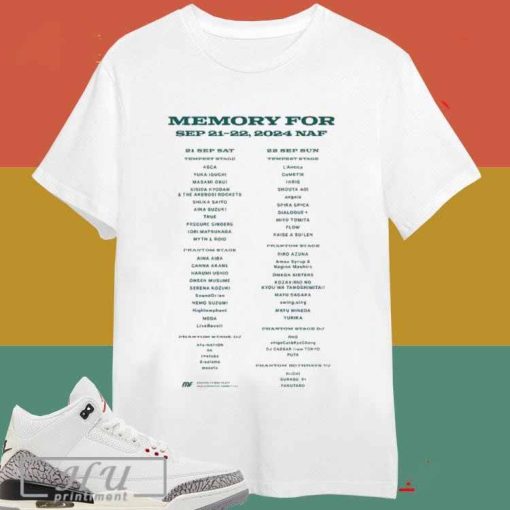 Nagano Aniera Festa Goods Lineup Memory For Sep 21-22 2024 Naf T-shirt