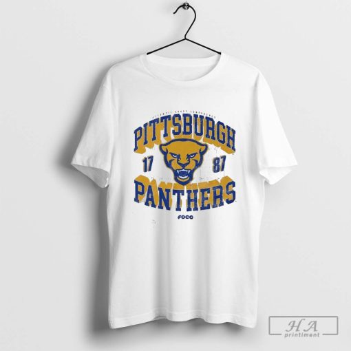 Official Atlantic Coast Conference Pittsburgh Panthers 1787 Field Arched Vintage GraphicT-shirt