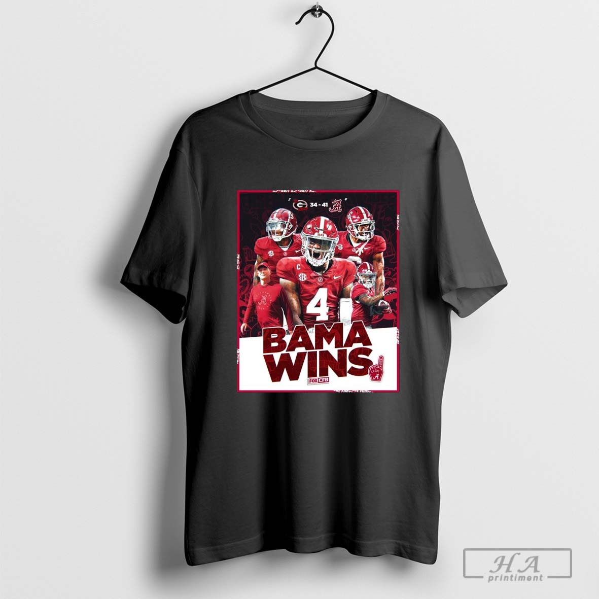 Official Bama Wins Alabama Crimson Tide 41 34 Georgia Bulldogs Alabama Survives In Tuscaloosa Poster Shirt