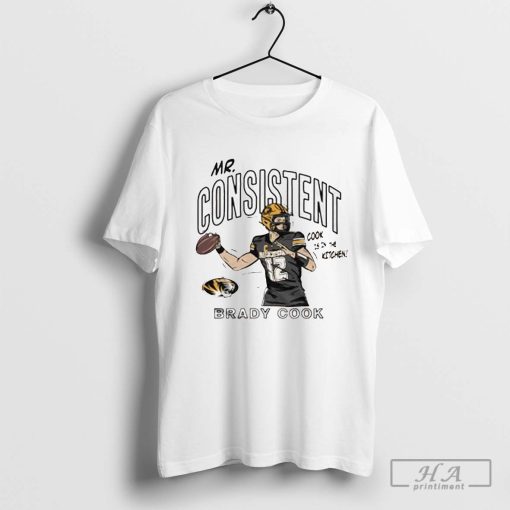 Official Brady Cook Mr. Consistent Cook Is In The Kitchen Mizzou Tigers T-shirt