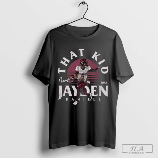 Official Jayden Daniels Washington Commanders NFL That Kid Signature T-shirt