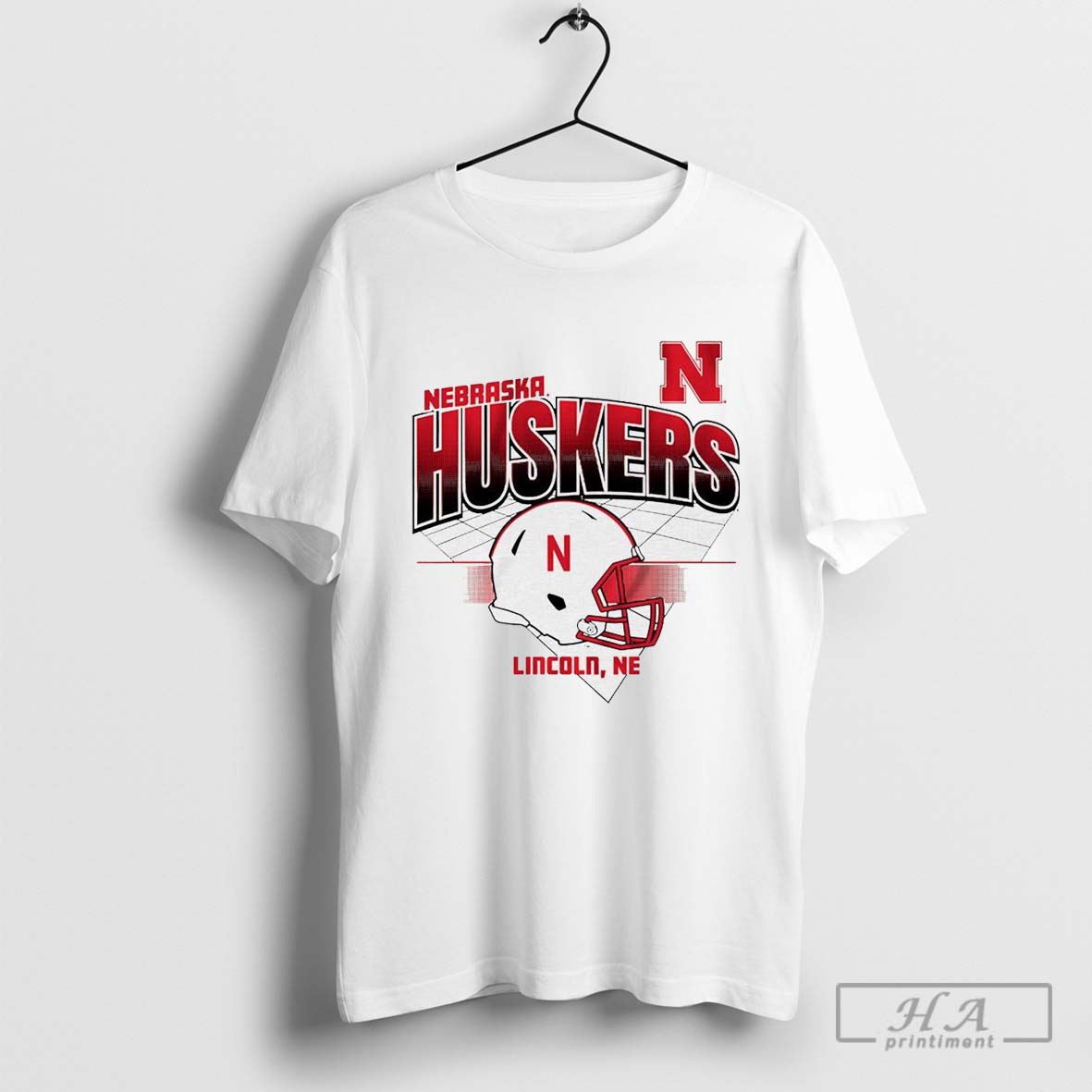 Official Nebraska Huskers Ncaa Football 2024 Helmet Grid Lincoln Ne T Shirt