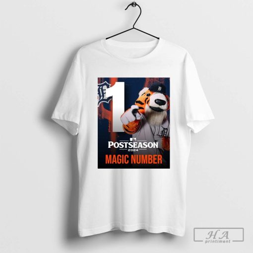 Official Poster Detroit Tigers Postseason MLB 2024 Magic Number One T-shirt