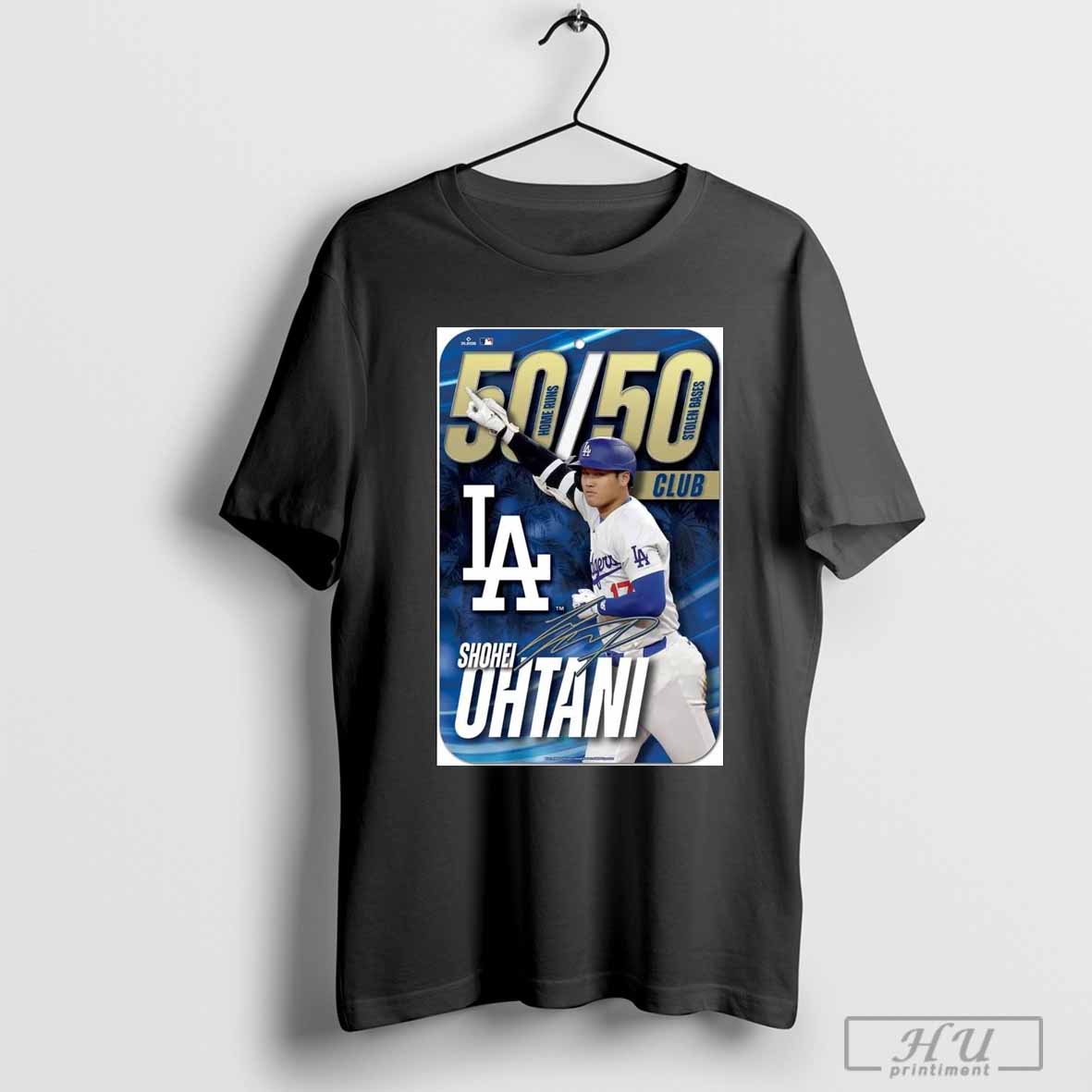Poster Los Angeles Dodgers Mlb 2024 Shohei Ohtani 50 50 Club Signature T Shirt