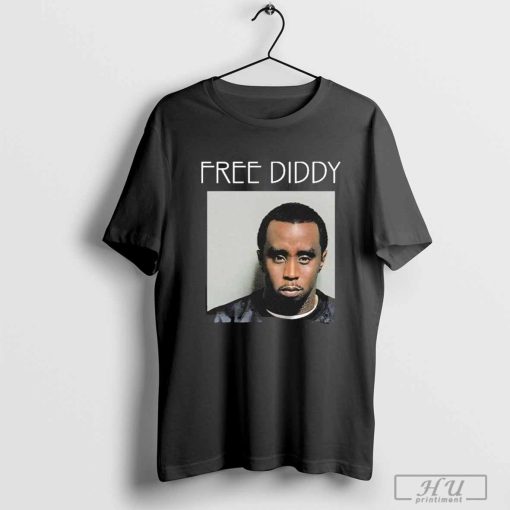 Official Sean Combs Free Diddy Mugshot Shirt