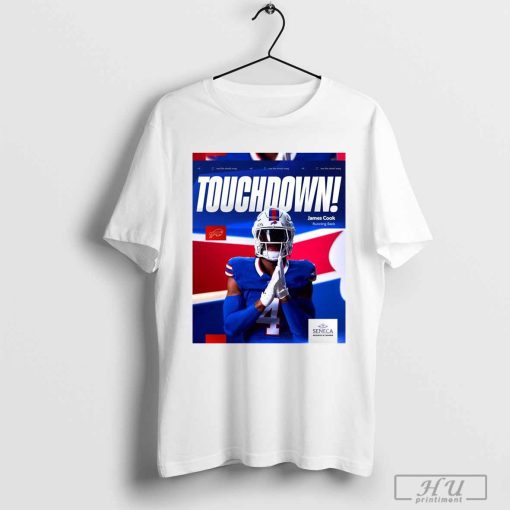 Touchdown Buffalo Bills James Cook Cue The Shout Song Poster t-shirt