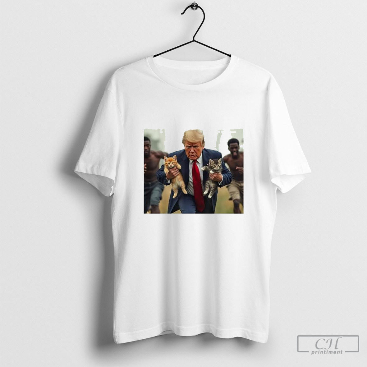 Official Trump Holding Cat Vote Trump Pets For Trump Vote President 2024 T Shirts