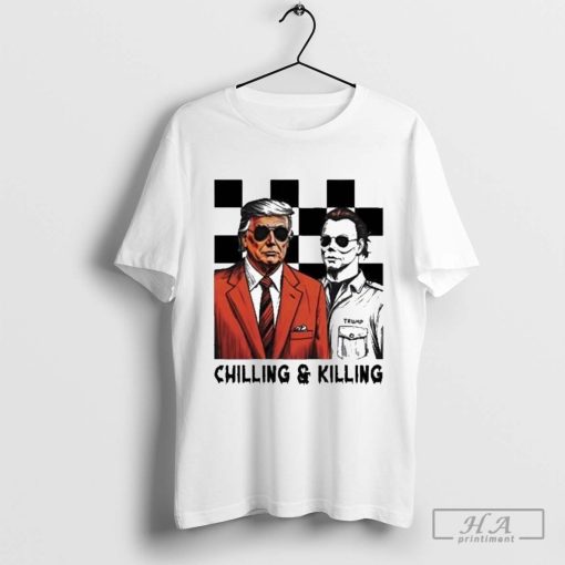 Official Trump Michael Myers Chilling And Killing T-Shirts