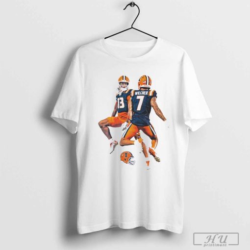 Pat Bryant And Kenari Wilcher Hang Time Illinois Football Graphic t-shirt