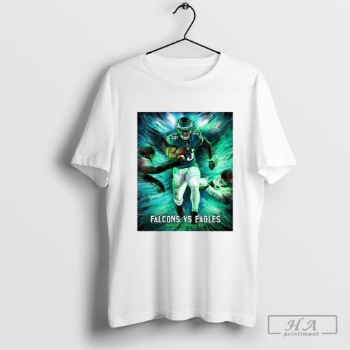 Philadelphia Eagles vs Atlanta Falcons Week 2 Monday, September 16-2024 Poster T-shirt