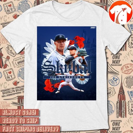 Poster Tarik Skubal Is The First Player To 200 Strikeouts This Year t-shirt