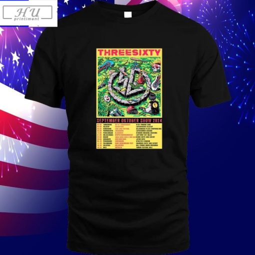 Poster Three Sixty Band Tour September And October 2024 Shirt