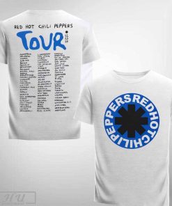 Red Hot Chili Peppers Tour 2024 Black Blue Logo Schedule List Fan Gifts T-Shirt