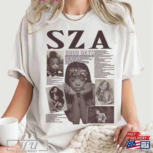 Sza Lyrics T-Shirt Good Days Tour 2024 Shirt