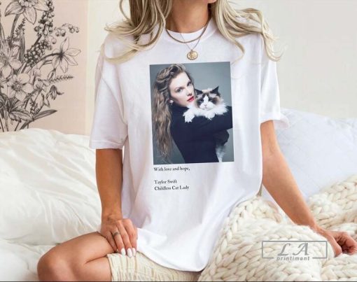 Taylor Swift Kamala Harris Endorsement Photo, Childless Cat Lady Tee, Benjamin Button, Swift Comfort Colors Shirt