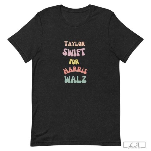 Taylor Swift for Harris-Walz T-Shirt – For All the Cat Moms, Swifties, and Chaos Goblins Ready to Shake Things Up!