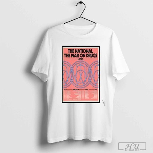 The national & the war on drugs & lucius zen diagram tour 2024 poster shirt